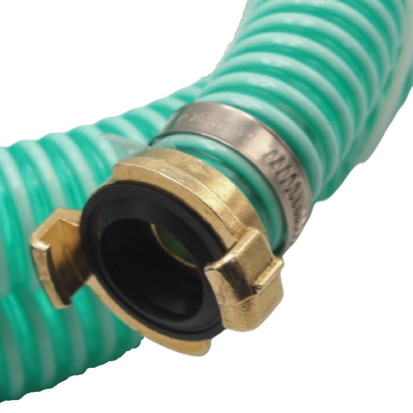 32 mm 1 1/4" Zoll Ansaug Saug Schlauch Pumpen Garnitur schwimmende Entnahme Schnellkupplung grün - 15 m