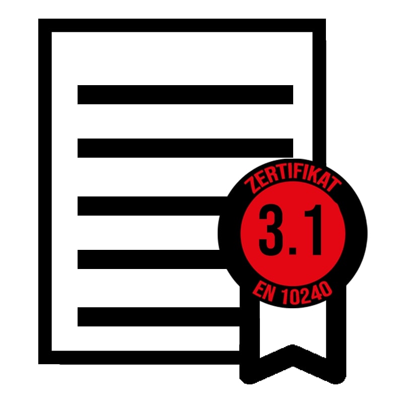 3.1 Zertifikat / Werksbescheinigung