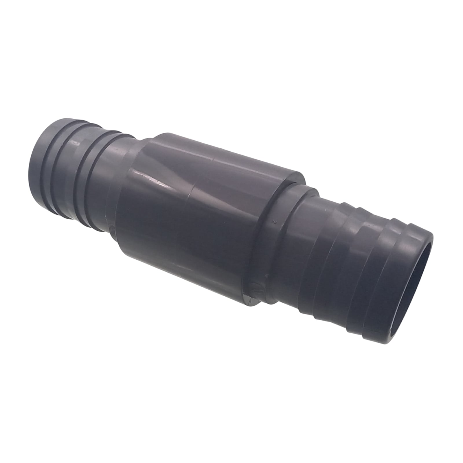 63 mm PVC PROFI Gerade Schlauch Verbinder Stutzen Tülle Pool Teich Garten - PN 10 bar - Montage-Set