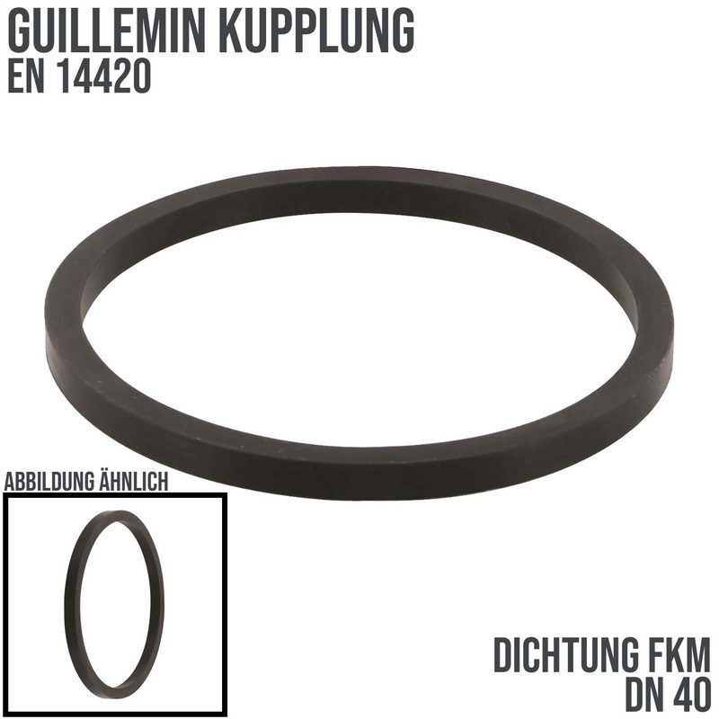 DN 40 Guillemin Kupplung Ersatz Dichtung FKM schwarz