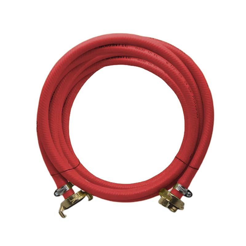 1/2" 13 mm Garten Wasser Bewässerung Schlauch Garnitur rot Schnellkupplung 3 Lagen - PN 10 bar - 25 m
