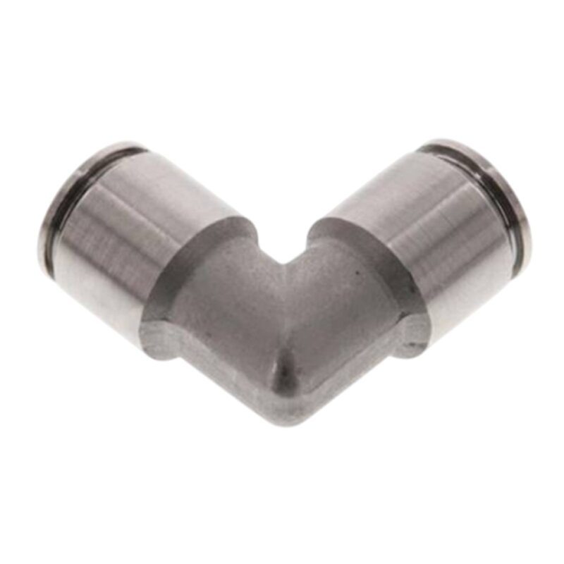 4 mm Pneumatik Schnell Steck Verbinder IQS Winkel 90° Edelstahl 1.4404 PA PU Schlauch - PN 16 bar