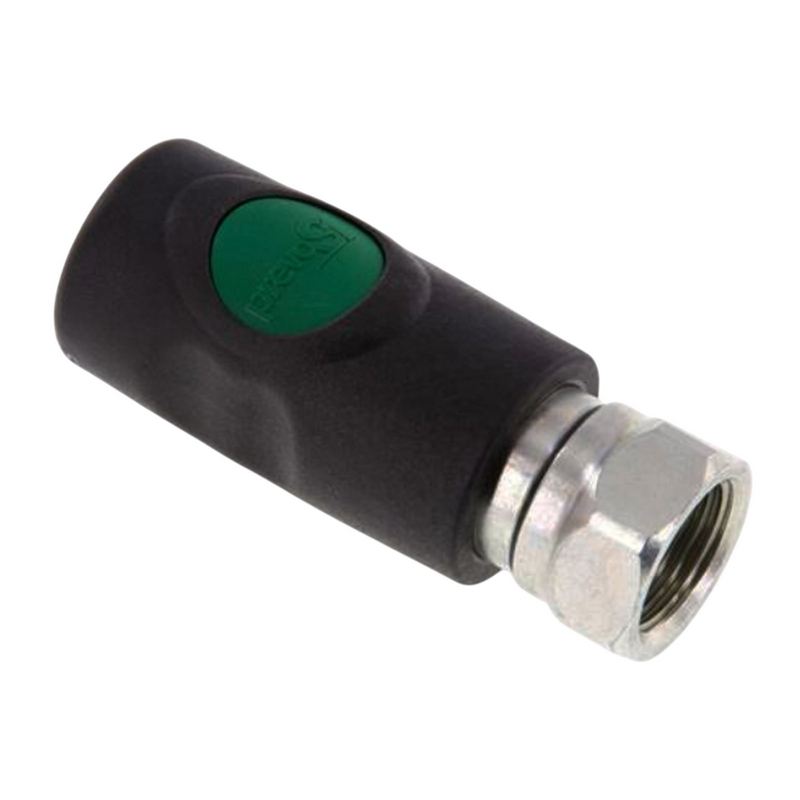 Druckluft Sicherheits Kupplung drehbar Kunststoff NW 7.2 Innengewinde IG 1/2" - PN 12 bar