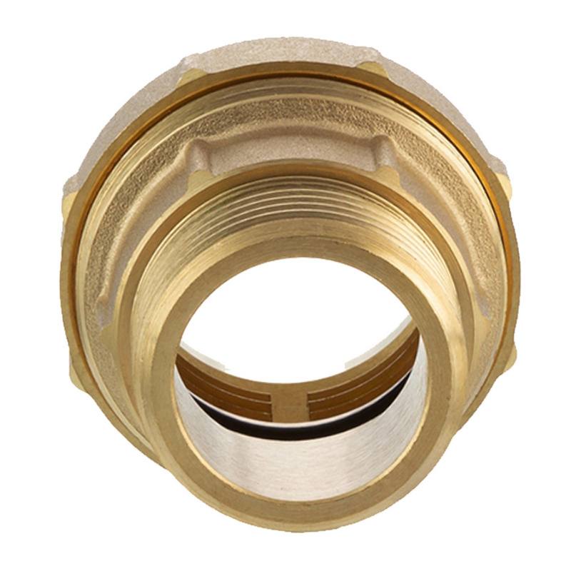 20 mm x 1/2" PE Fitting Klemm Verbinder Messing Verschraubung Muffe Kupplung x AG DVGW - PN 16 bar