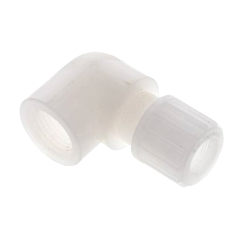 14 x 12 mm x 1/2" Winkel 90° Kupplung Innengewinde PVDF Verschraubung PA PP Schlauch FDA - PN 10 bar