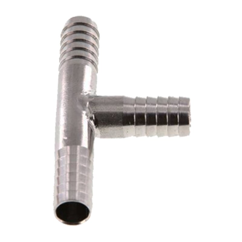 6 mm - 1/4" Zoll T-Stück Schlauch Verbinder Verteiler Tülle Kupplung Reparatur Edelstahl VA 1.4301