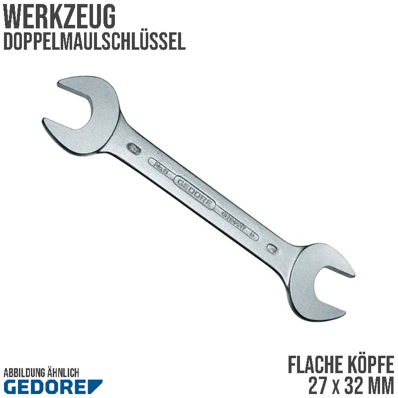 27 x 32 mm Doppel Maul Schlüssel Vanadium stahl verchromt