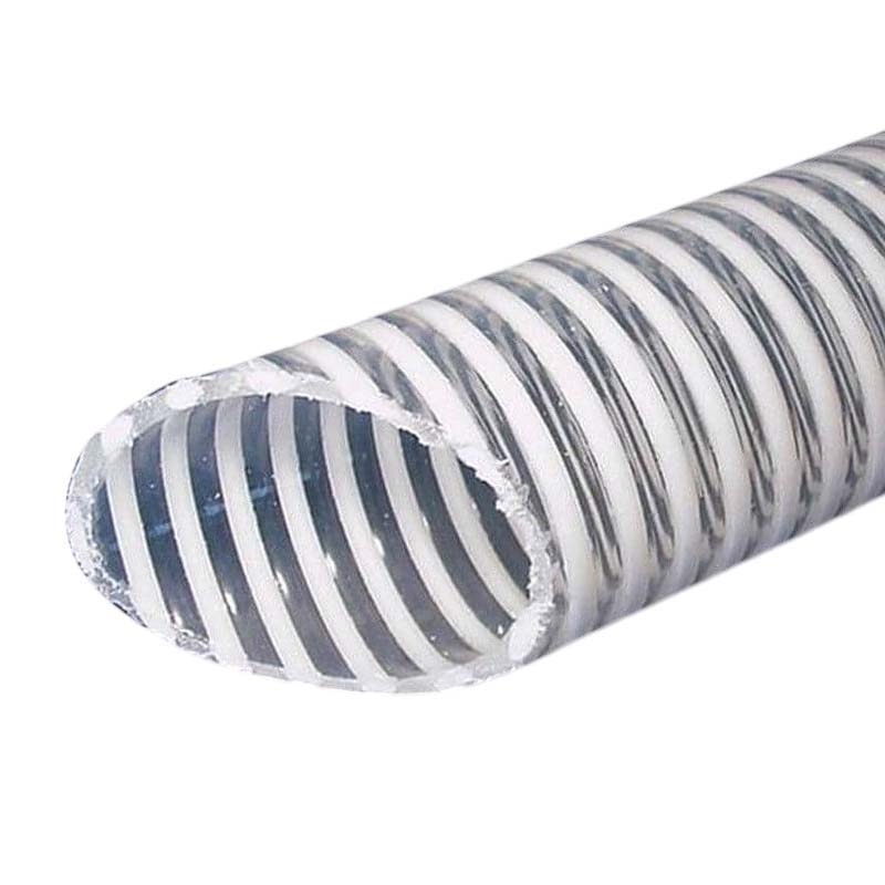 38 mm PVC Saug Schlepp AnSaug Schlepp Spiral Förder Pumpen Gülle Wasser Schlauch Multi-Purpose transparent