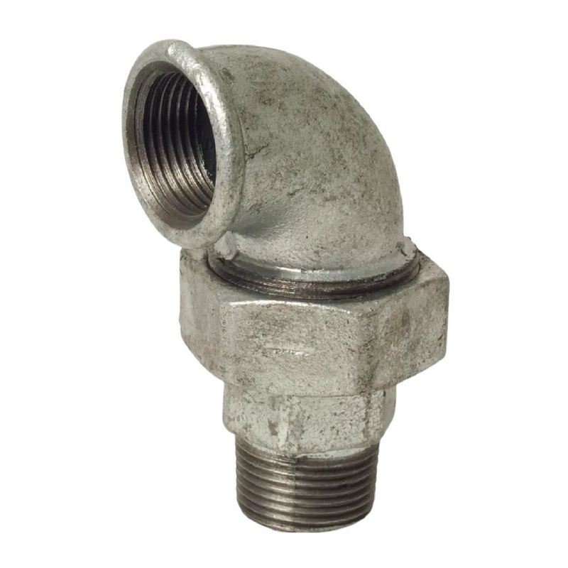 3" Gusseisen Temperguss Fitting Nr. 96 Winkelverschraubung 90° Innen x Außengewinde IG x AG DVGW PN 25 bar