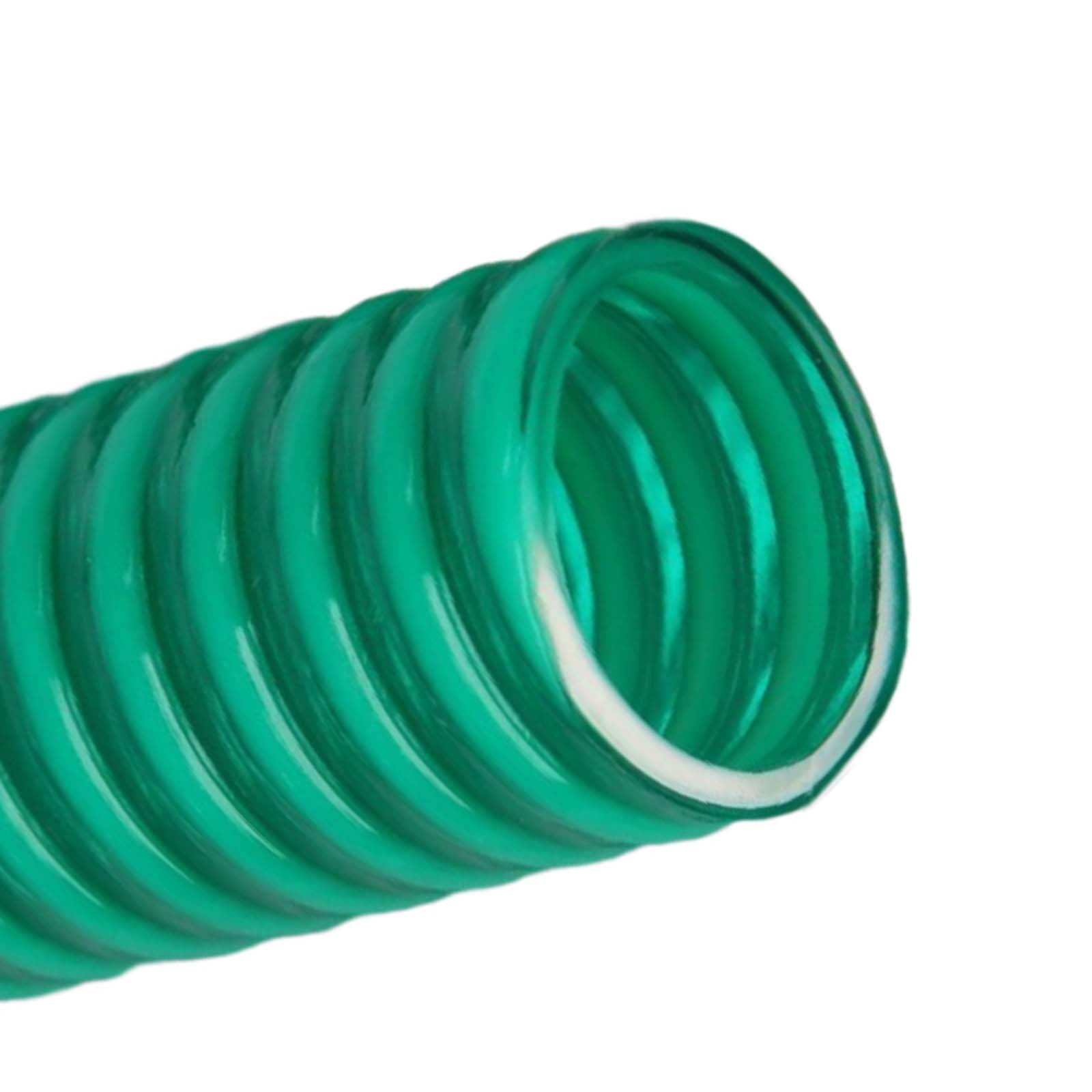 40 mm Zoll Profi Pool Schwimmbad Teich Wasser Zulauf Ansaug Schlauch grün - 25m