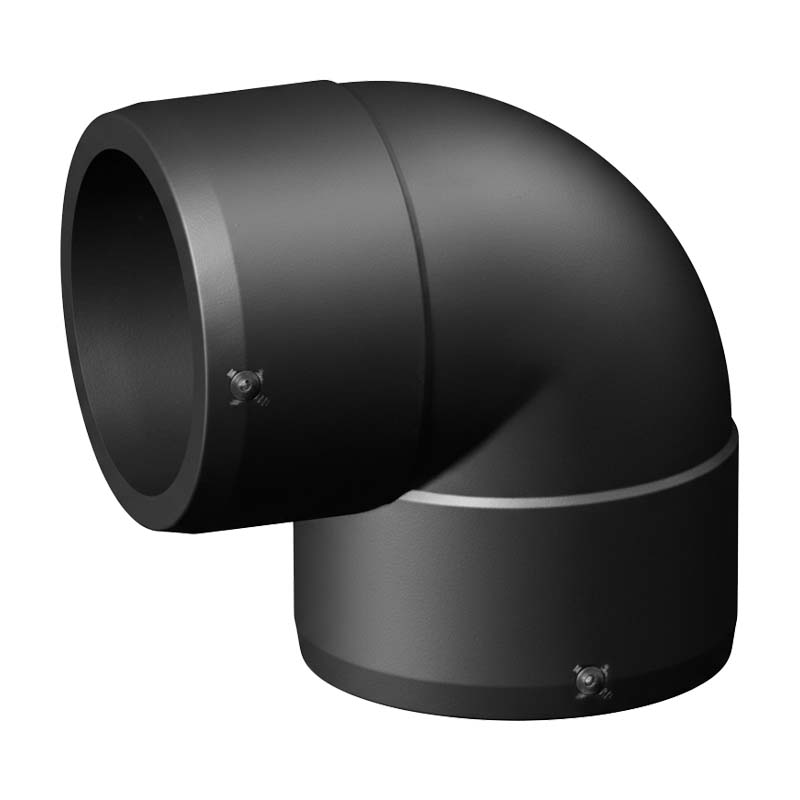 110 mm PE 100 Elektro Schweiß Fitting Winkel 90° Muffe SDR 11 DVGW 24 VAC schwarz