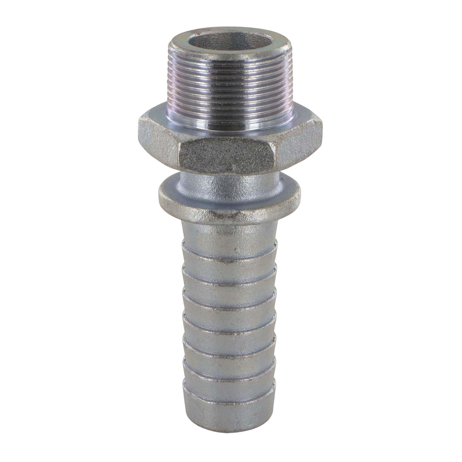 2" BOSS Dampfschlaucharmatur Außengewinde NPT Sicherungsbund Stahl verzinkt Stutzen Tülle 51 mm - PN 18 bar