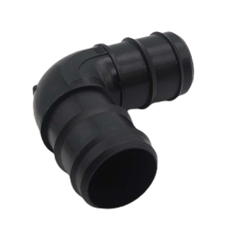 32 mm Winkel 90° PP Schlauch Tülle Stutzen Verbinder Pool Schlauch schwarz PN 4 bar - 10 Stück