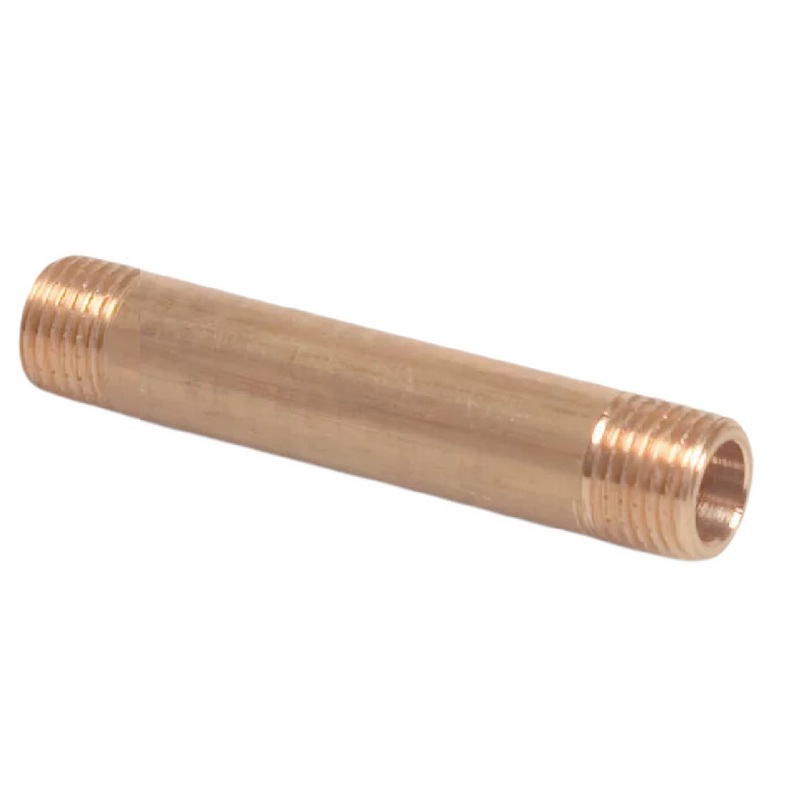 1/4" Rohrnippel Nr. 23 - 40 mm Außen x Außengewinde AG Messing Fittings PN 40 bar