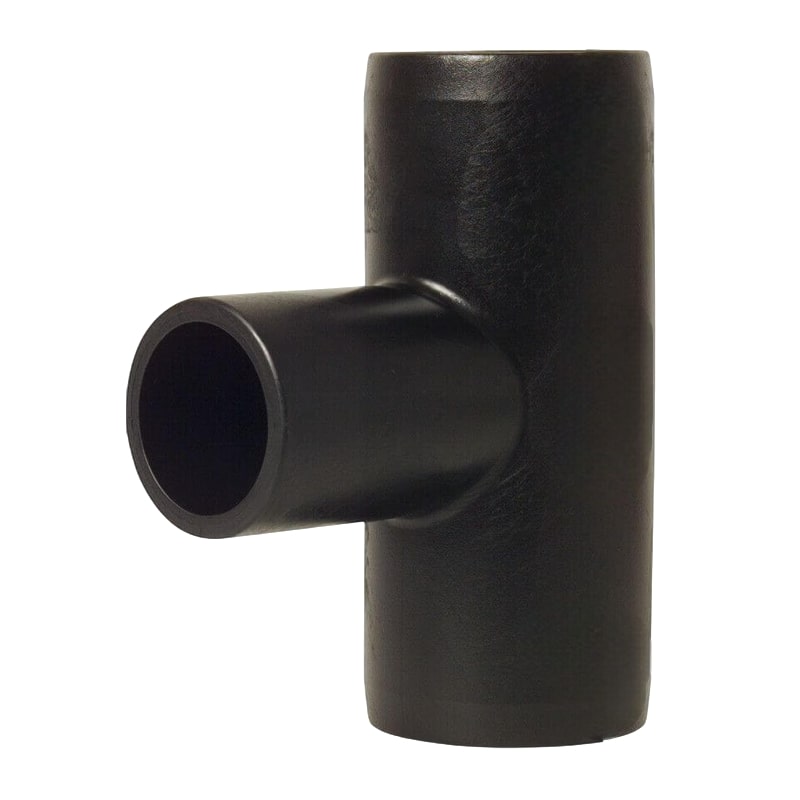 110 mm PE 100 Elektro Schweiß Fitting T-Stück 90° 2-fach Muffe x Stutzen SDR 11 DVGW 24 VAC schwarz