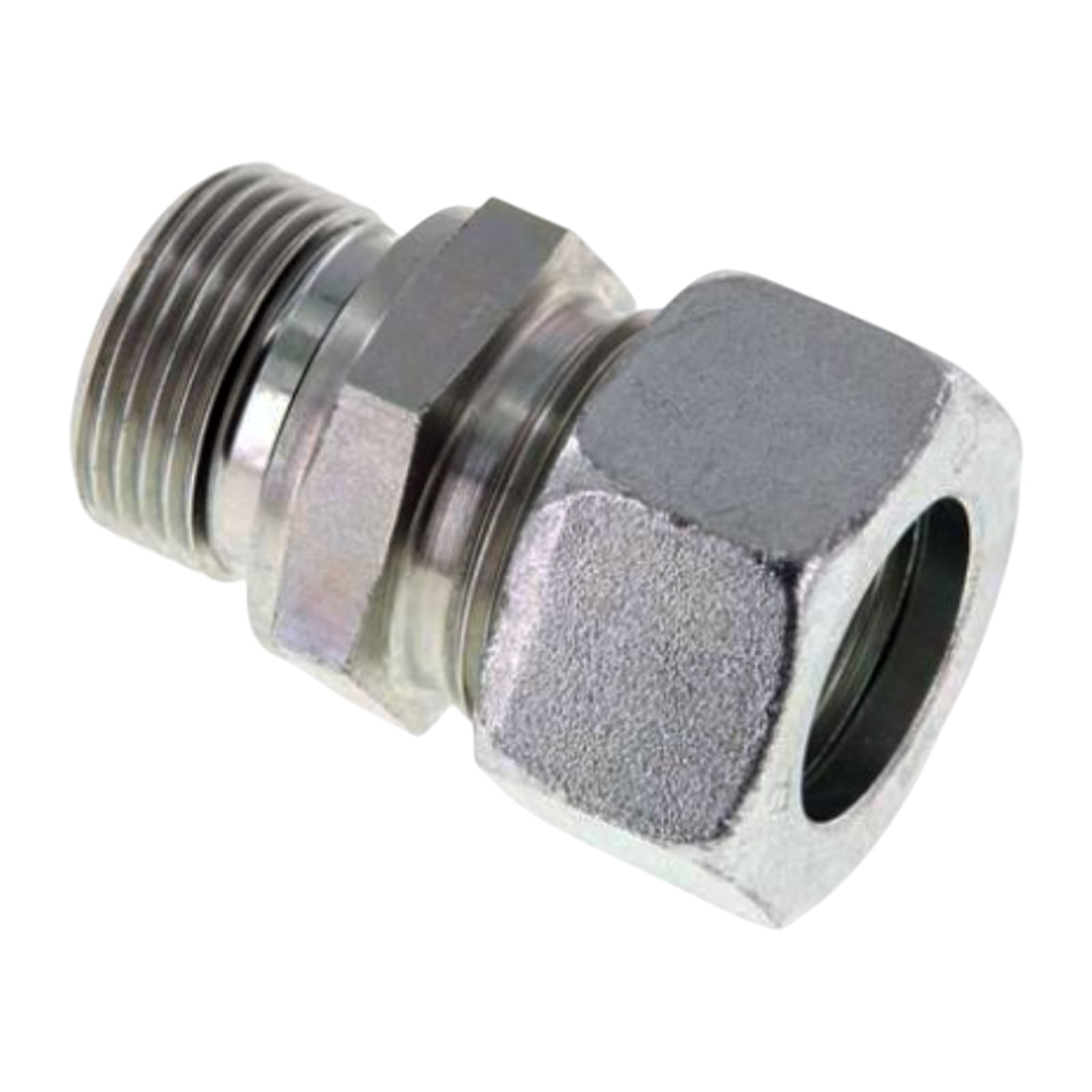 1/2" AG 22 L Schneidring Verschraubung Außengewinde M 30 x 2,0 Stahl verzinkt Elastomer Dichtung NBR - PN 160 bar