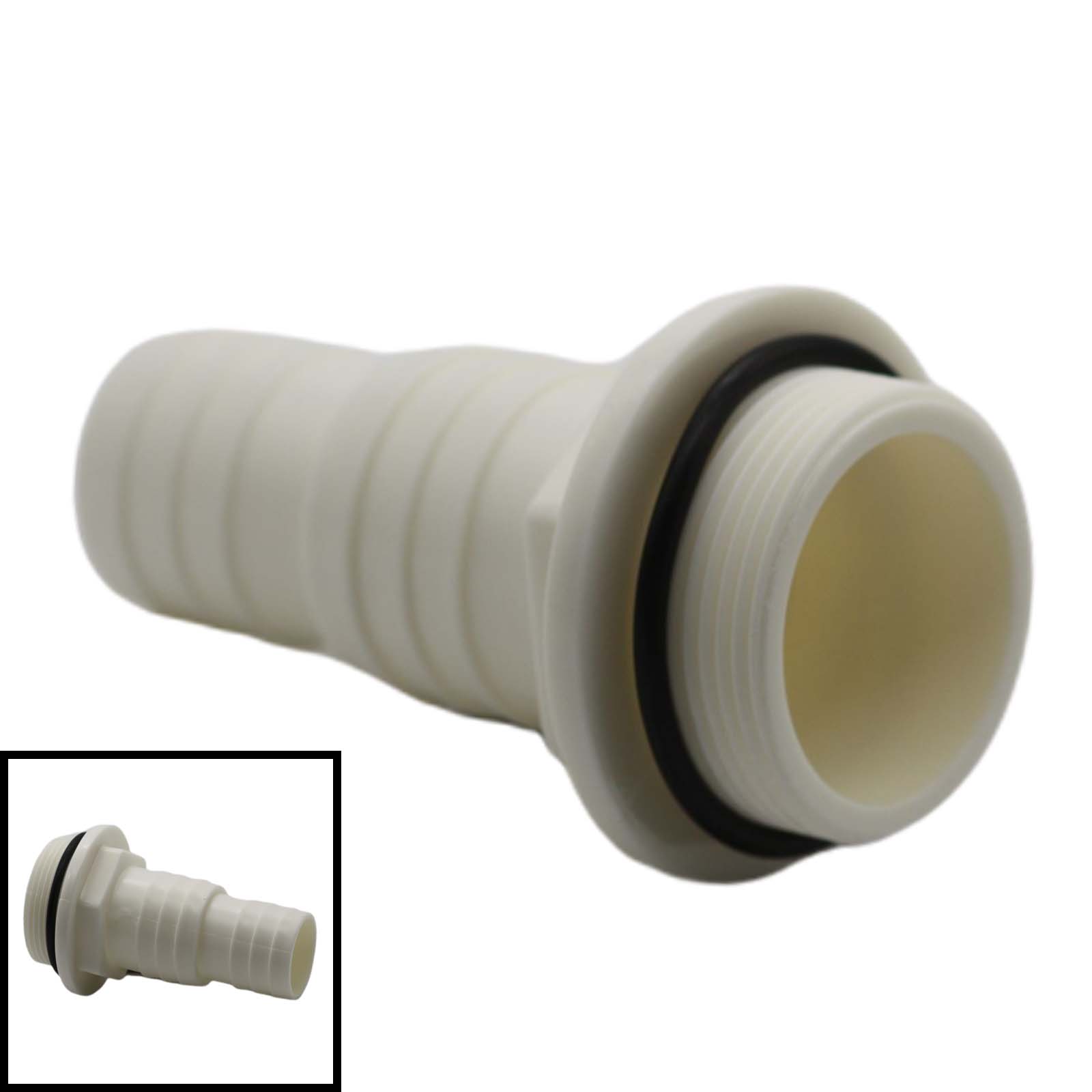 32 / 38 mm ->AG 1 1/2" O-RIng Schlauch Tülle Verbinder Stutzen Pool Schwimmbad Schlauch - PN 10 bar
