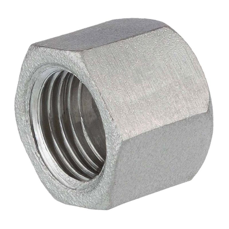 1/8" Edelstahl Fitting V4A AISI 316 Nr. 300 - Endkappe Sechskant Hexagon Innengewinde IG - PN 16 bar
