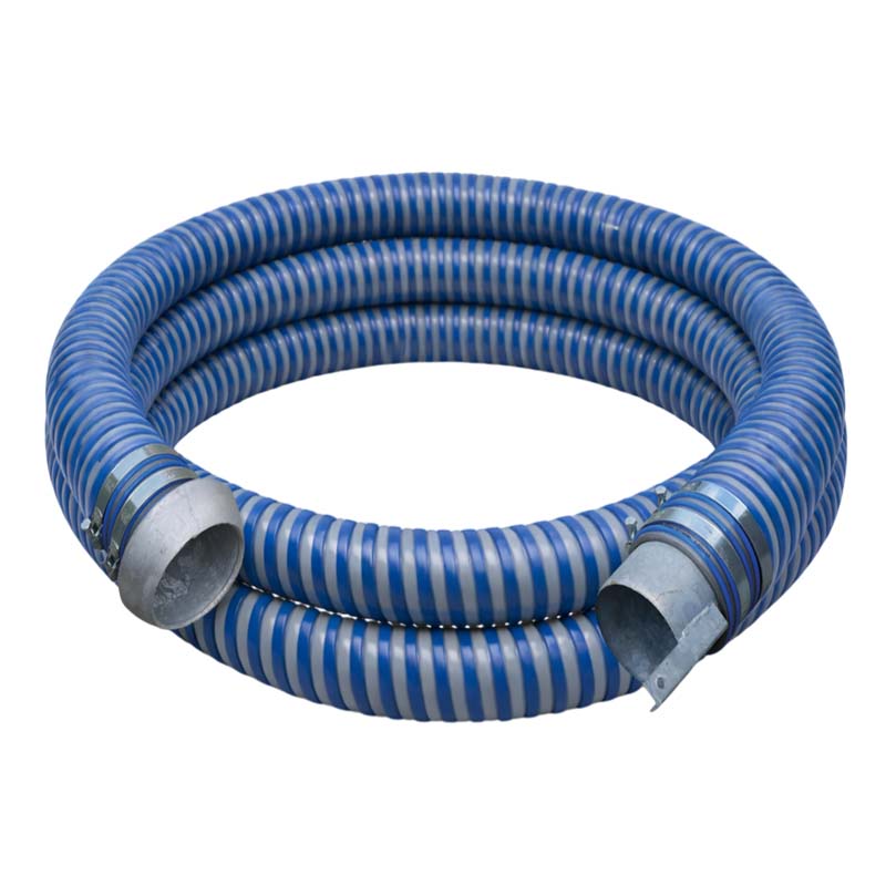 152 mm PVC Saug Druck Gülle Schlamm Schlauch Kardan DN 159 V-Teil Endstück - 6 m