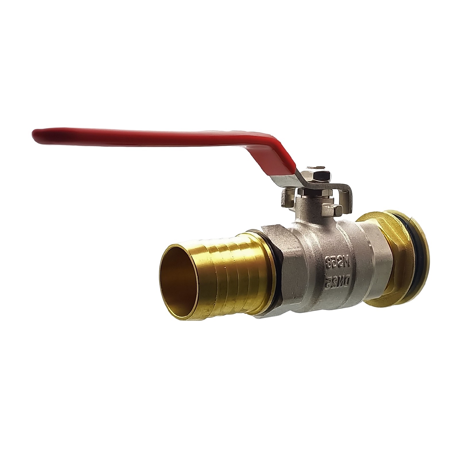 Tank Regen Tonnen Durchführung Messing Kugelhahn Schlauch Tülle Stutzen 32mm (1 1/4") - Anschuss Set PN 10 bar