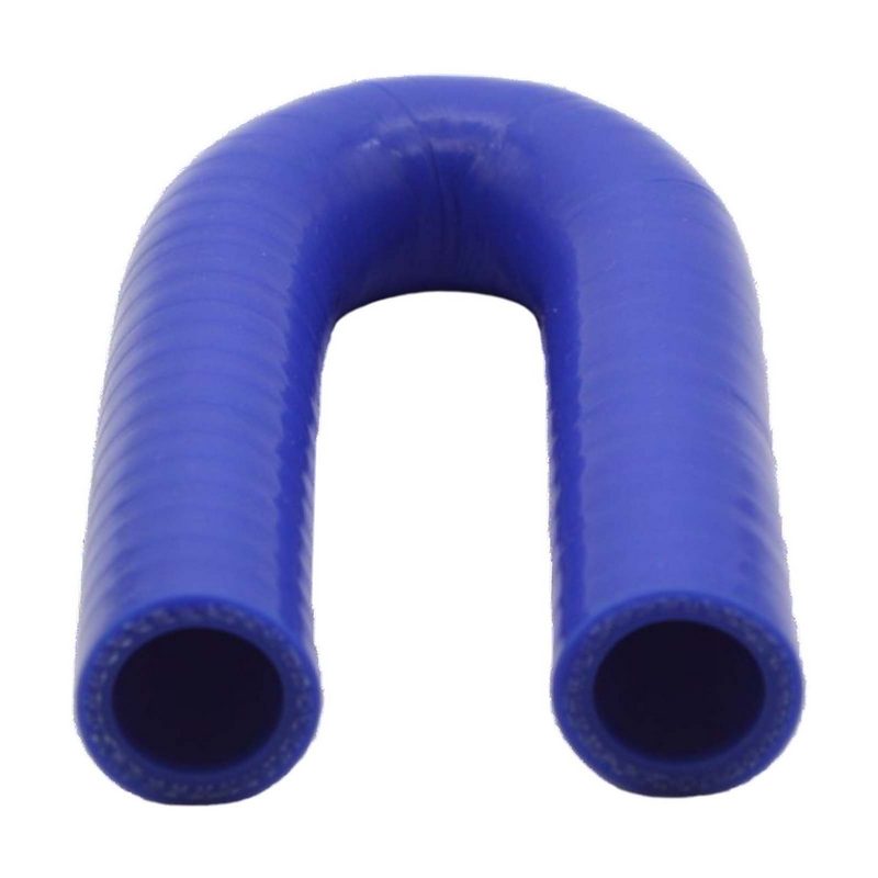 10 x 18 mm Kühlerschlauch Silikon Bogen Krümmer 180° LLK Ladeluft Schlauch blau