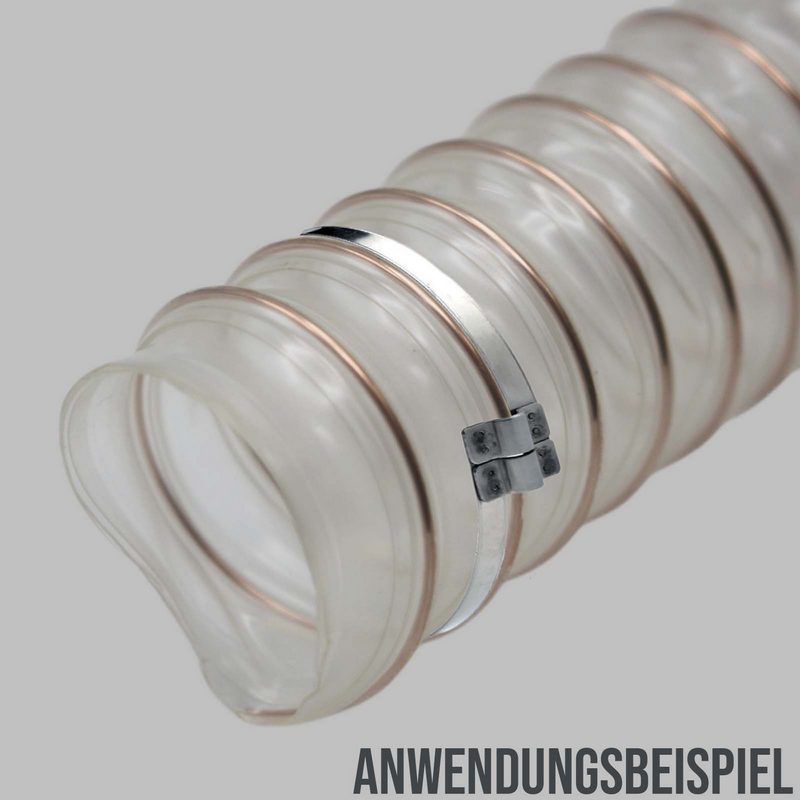 27 - 47 mm Brückenschelle W2 Edelstahl AISI 430 Rohr Schlauch Absaug - Band: 9 mm