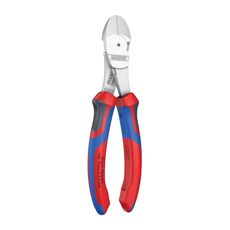 200 mm Kraft Seiten Schneider Zange verchromt 3K Griffe Knipex