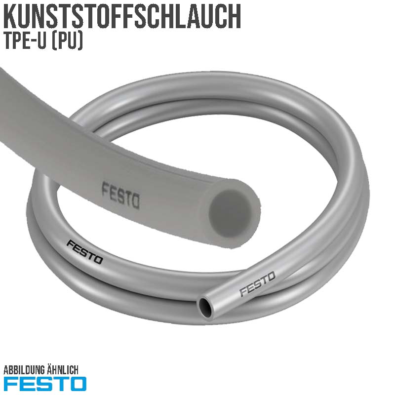 16 x 12 mm TPE Kunststoff Pneumatik Druckluft Schlauch PAN silber (1512703) - PN 19 bar