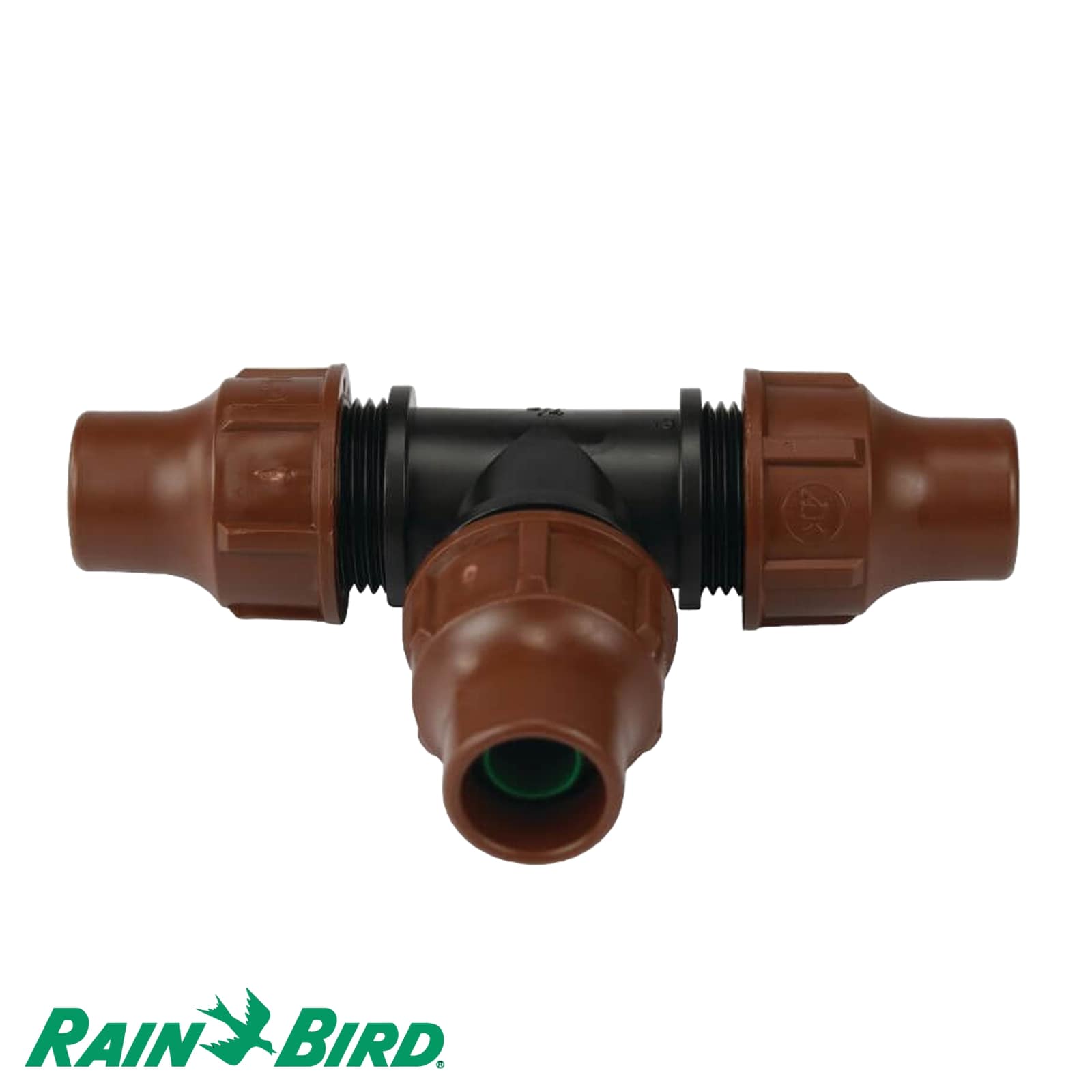 16 mm Rain Bird PP T-Stück 90° Lock Quick Tropf Fitting braun Typ BF-32