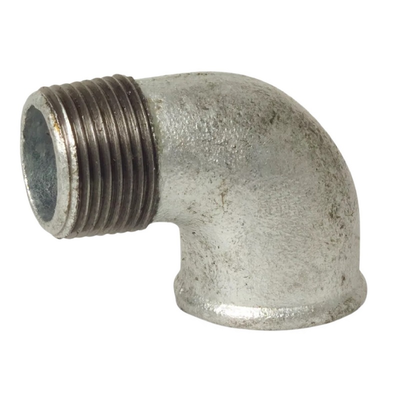 3/8" Gusseisen Temperguss Fitting Nr. 92 Winkel 90° Innen x Außengewinde IG x AG DVGW PN 25 bar