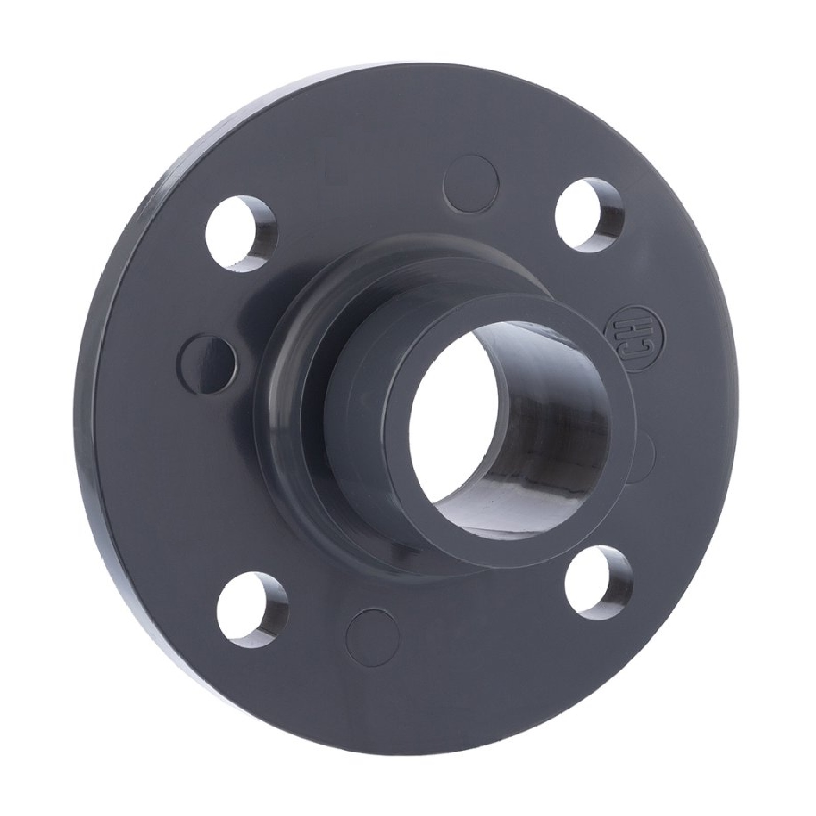 75 mm PVC Klebe Fitting Flansch mit Stutzen AD 75 mm - PN 10 bar