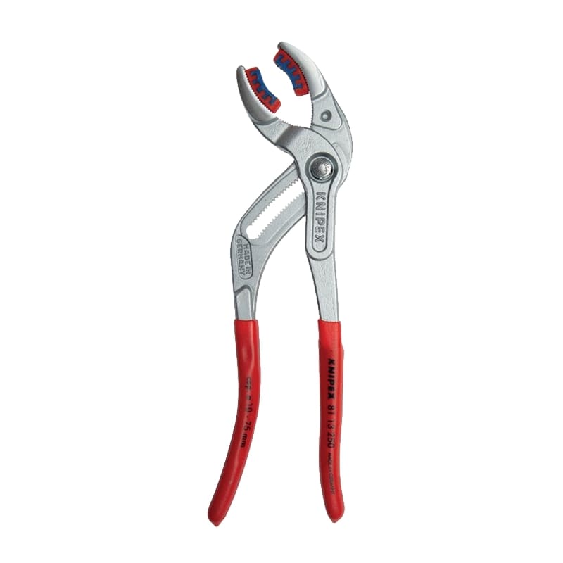 250 mm Siphon Zange verchromt Tauchkunststoffgriffe Knipex