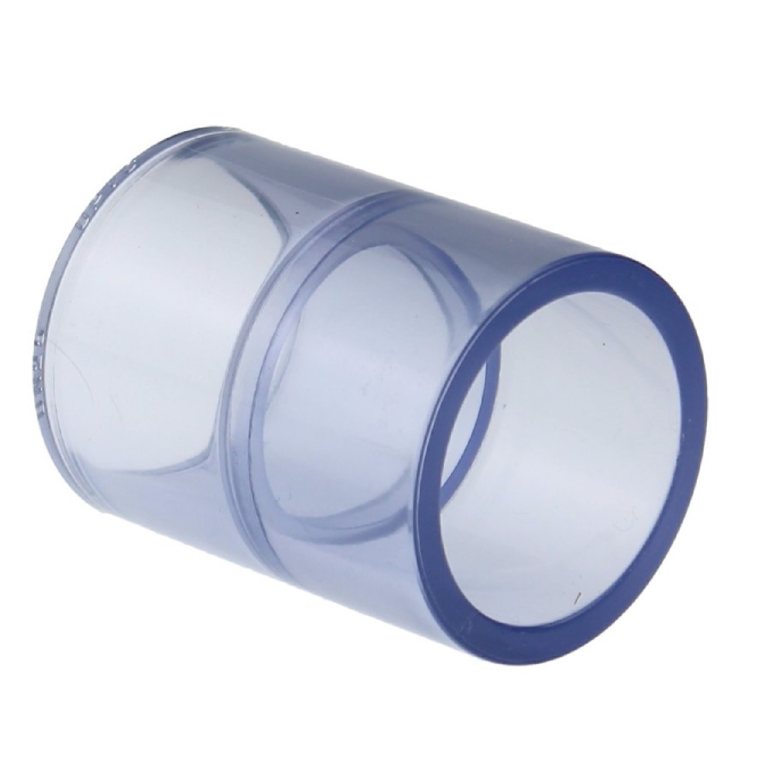 110 mm PVC Klebe Fitting Muffe Verbinder - transparent durchsichtig - PN 16 bar