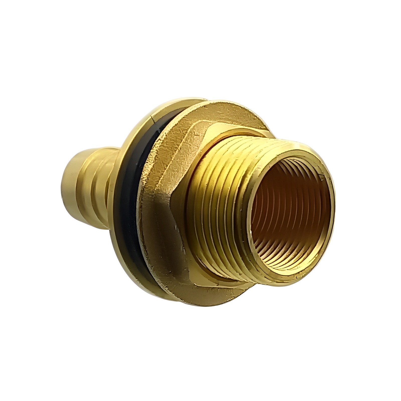 Tank Regen Tonnen Durchführung Messing Schlauch Tülle Stutzen 19mm (3/4") - Anschuss Set PN 10 bar