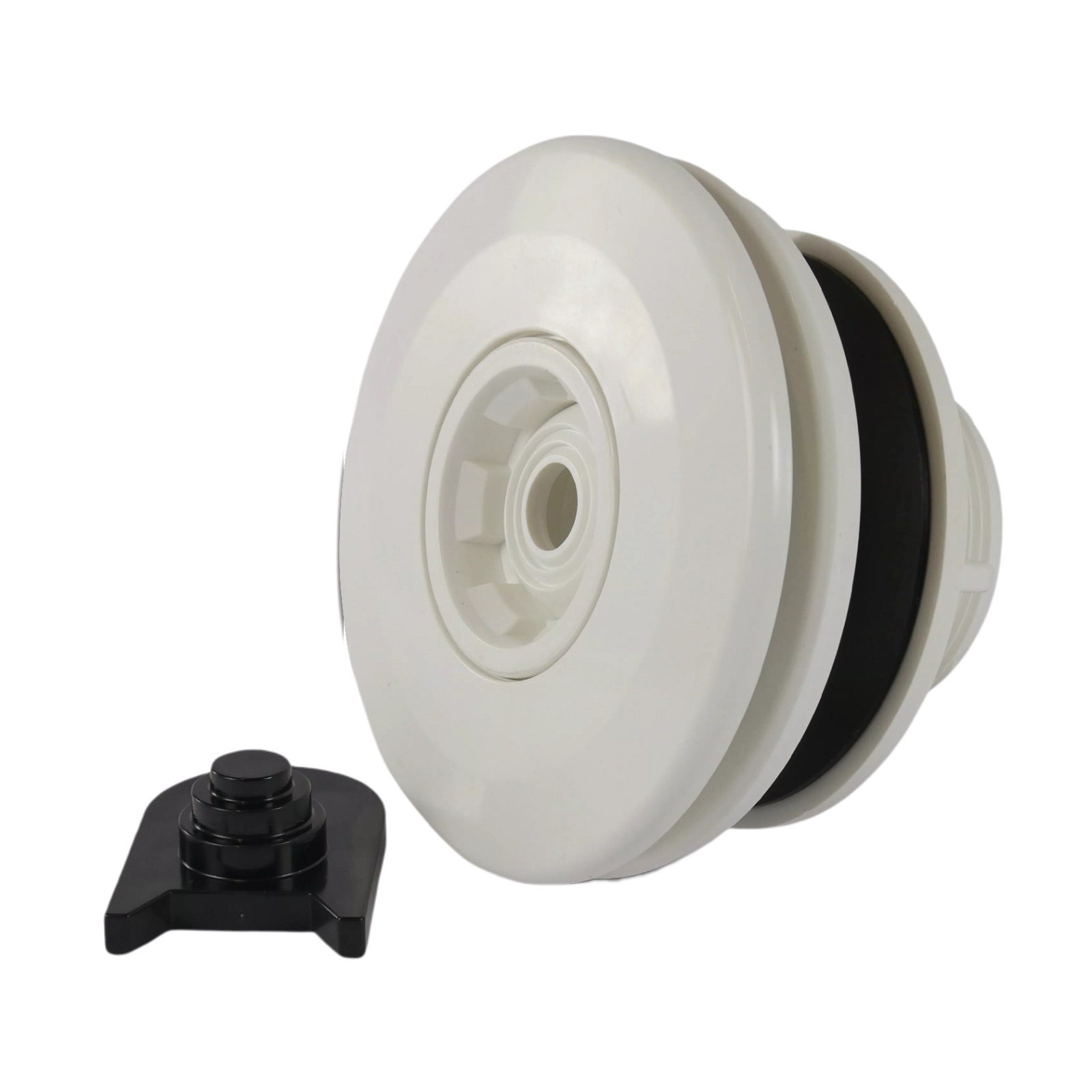 50 mm x 2" ABS Einlauf Düse Pool Schwimmbad Klebemuffe x M5 Außengewinde - 14 mm Düse