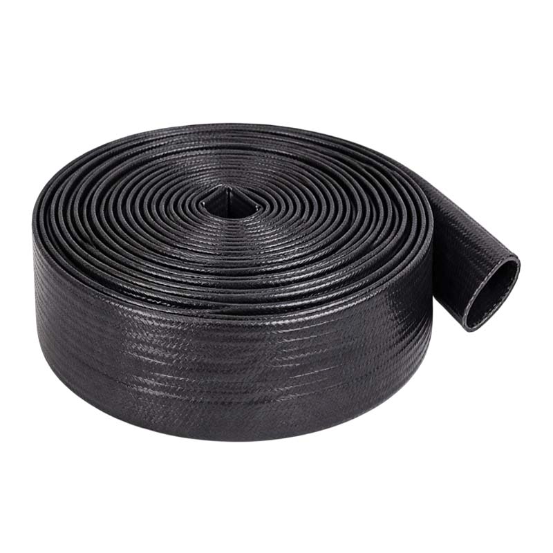 152 mm PVC Flach Schlauch Wasser Druck Luft schwer schwarz PN 14 bar - 20 m