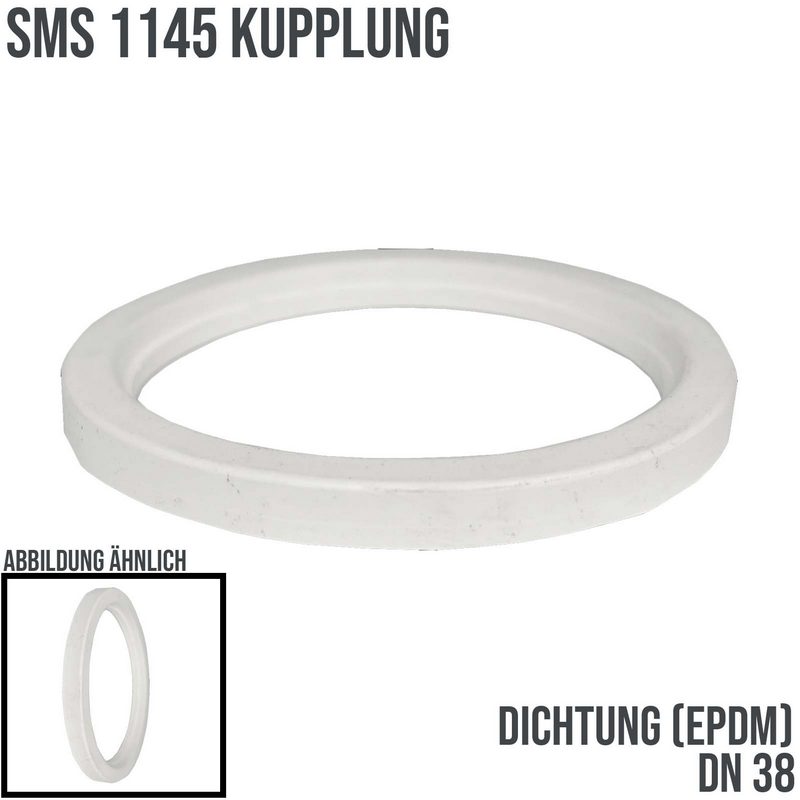 DN 38 SMS 1145 Kupplung Dichtung EPDM FDA - weiß