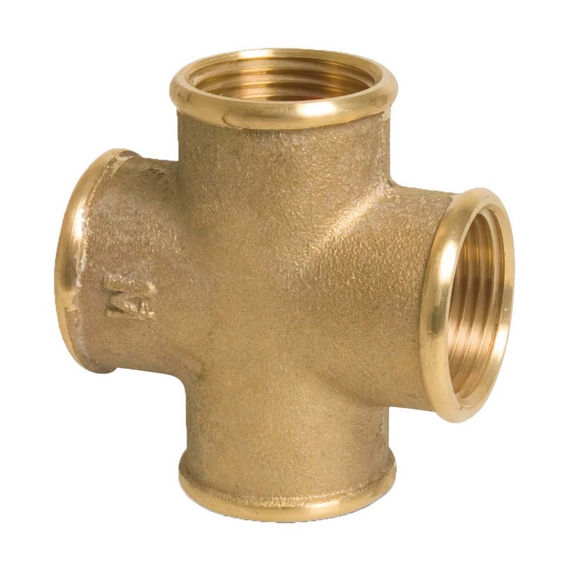 3/8" Kreuzstück Nr. 180 Innengewinde IG Messing Fittings PN 30 bar