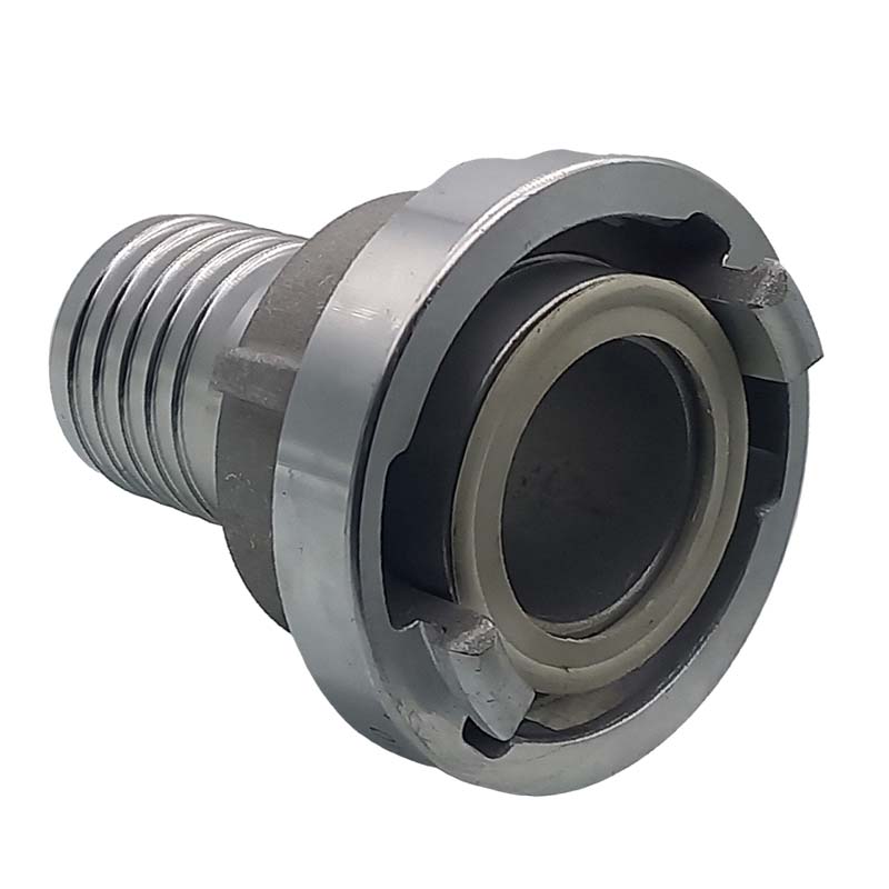 STORZ C DN 52 KA 66 Saug Druck Kupplung -> gerillter Sägezahn Stutzen Tülle Sicherungsbund DN50 Klemmschale Einband - PN 16 bar
