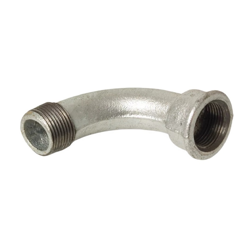 1 1/2" Gusseisen Temperguss Fitting Nr. 1 Bogen 90° Innen x Außengewinde IG x AGDVGW PN 25 bar