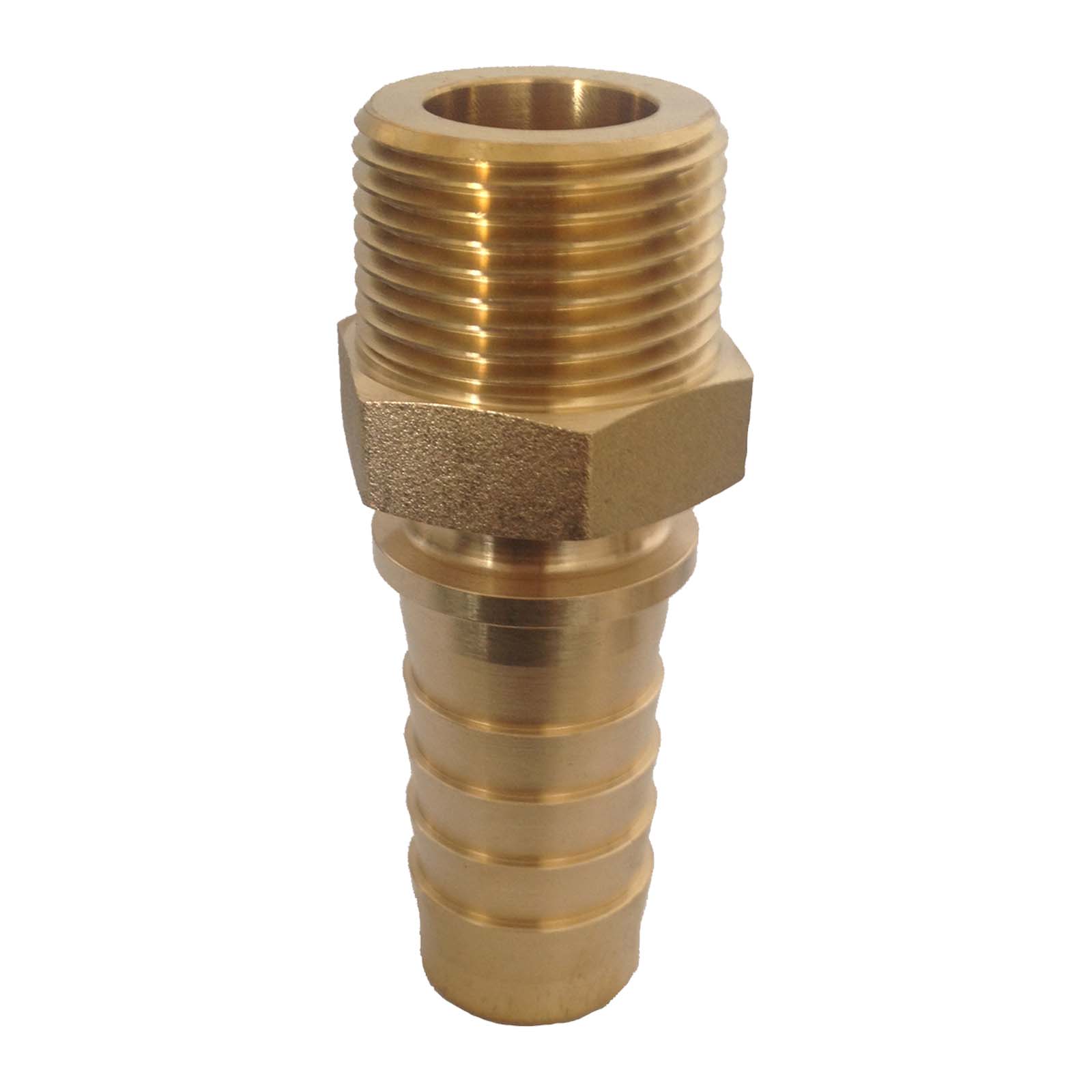 2" Dampfschlaucharmatur Außengewinde Sicherungsbund Messing MS Stutzen Tülle 51 mm - PN 18 bar