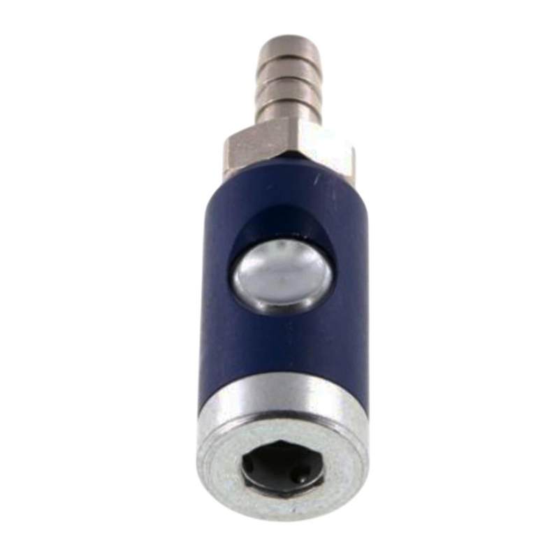 13 mm Druckluft Sicherheits Kupplung Stahl verzinkt NW 7.2 Schlauch Tülle - PN 12 bar
