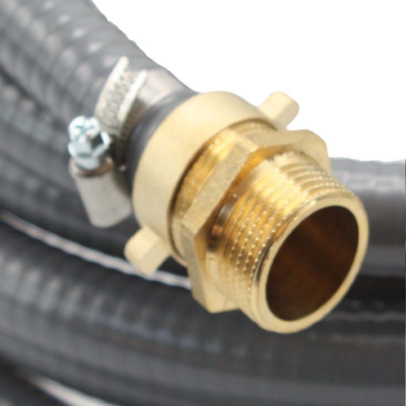 19mm 3/4" Zoll Ansaug Saug Schlauch Pumpen Garnitur vario Anschluss GRAU (1 - 25 m)