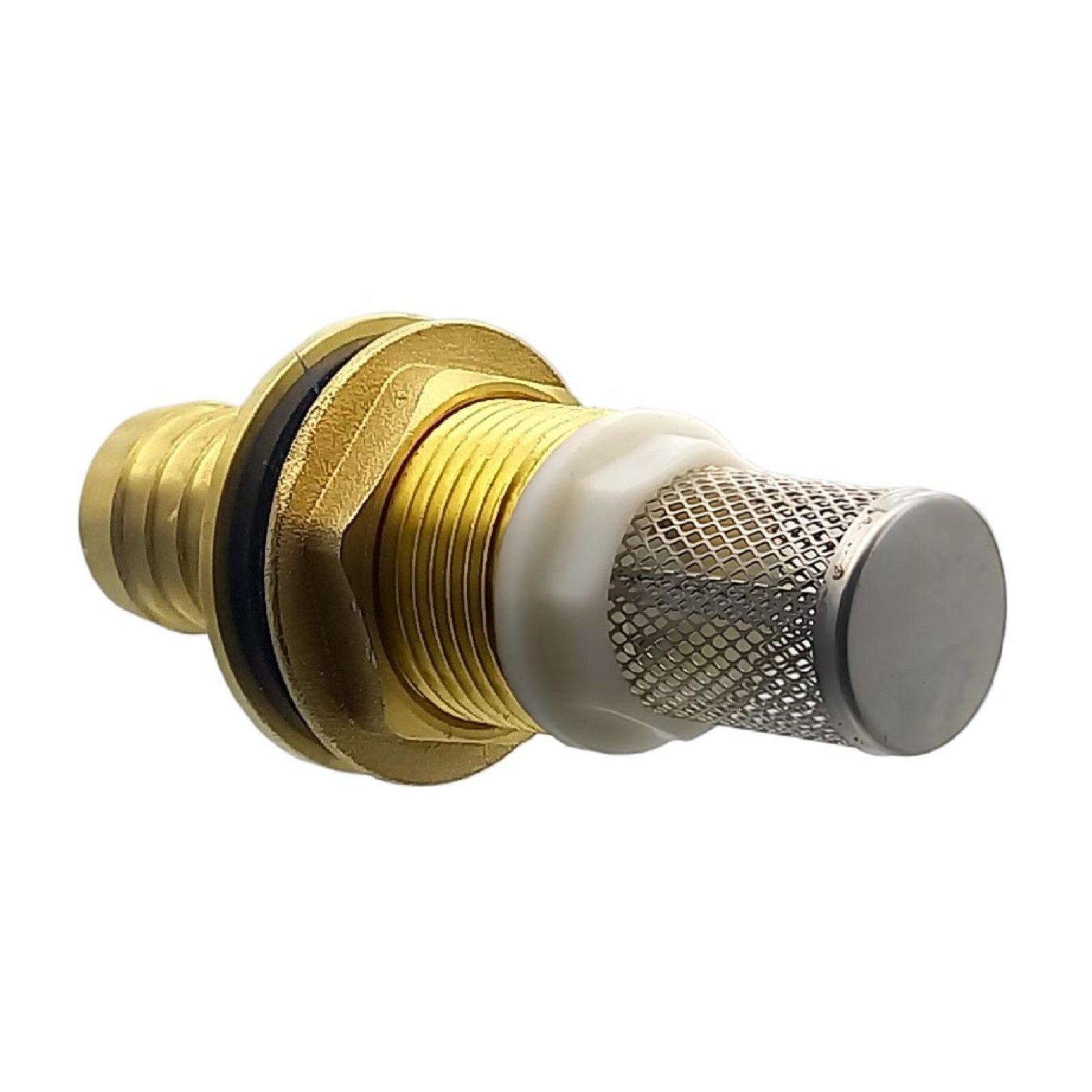 Tank Regen Tonnen Durchführung Messing Schlauch Tülle Stutzen 25mm (1") - Anschuss Set PN 10 bar