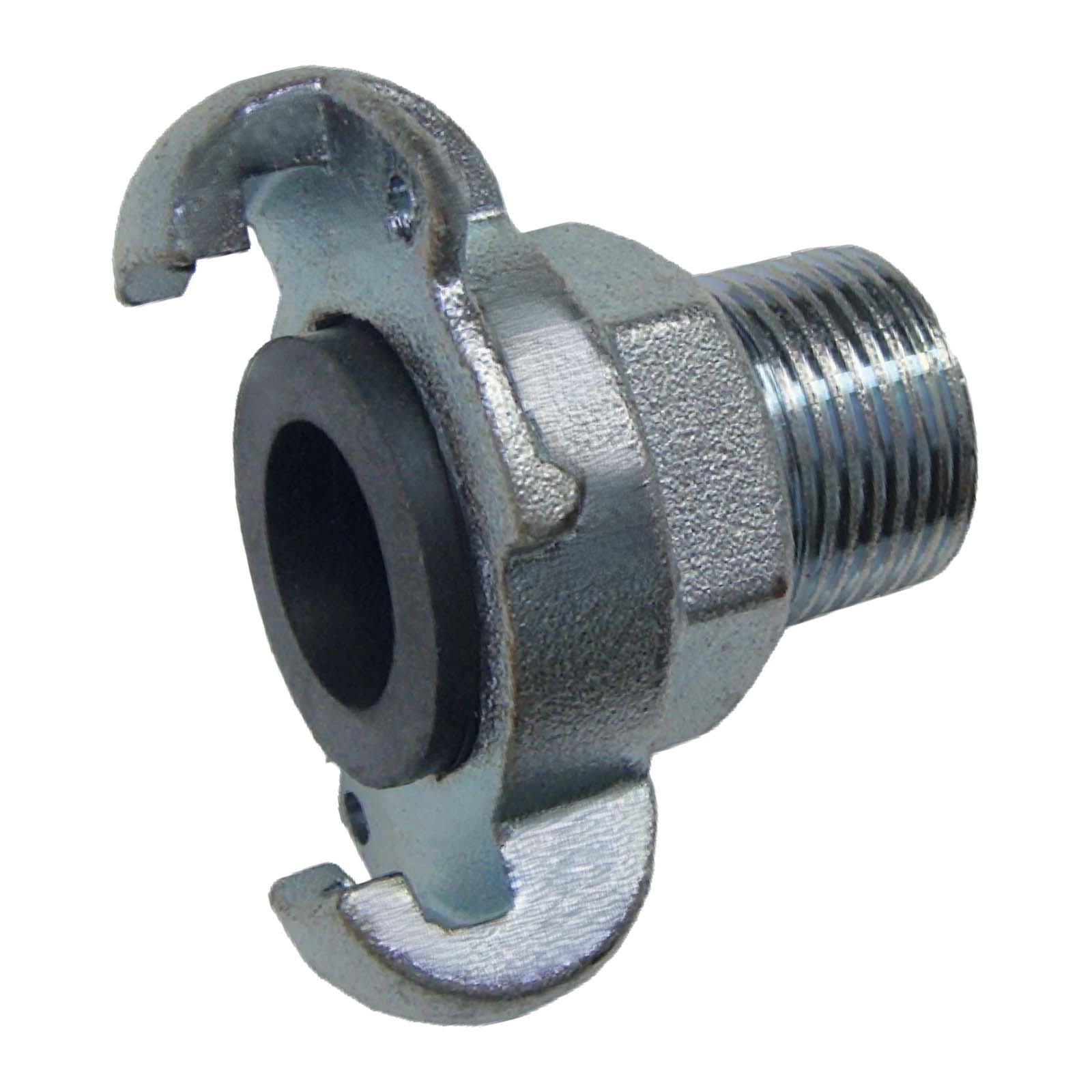 1" Klauen Kupplung Stahl European Type Abstand 42 mm Bohrung Außengewinde AG - PN 10 bar