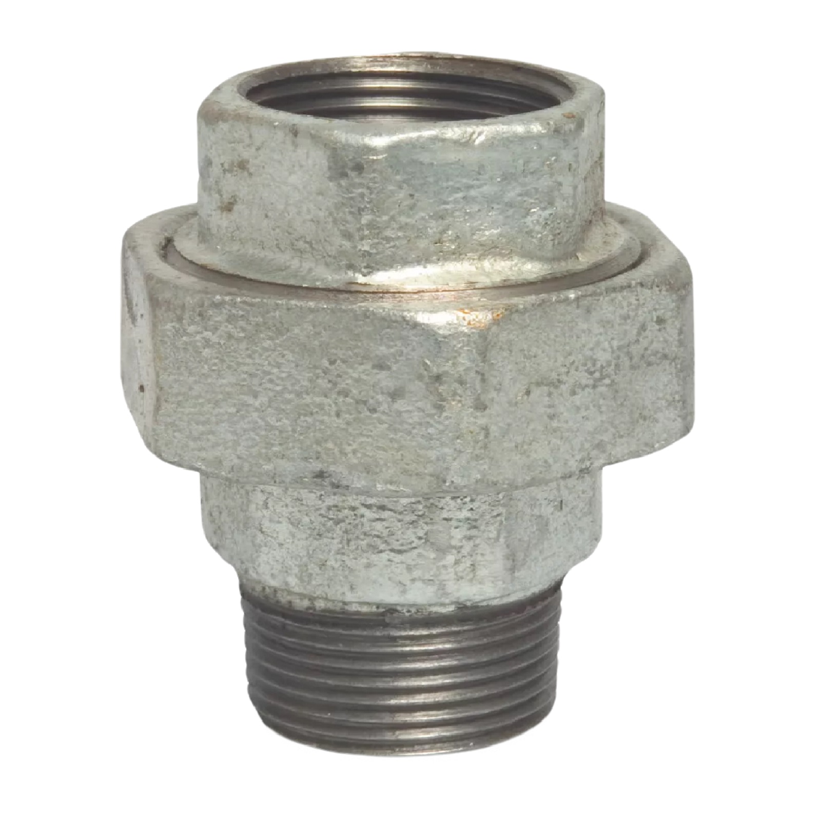 3" Gusseisen Temperguss Fitting Verschraubung Innen x Außengewinde IG x AG DVGW konisch dichtend - PN 25 bar