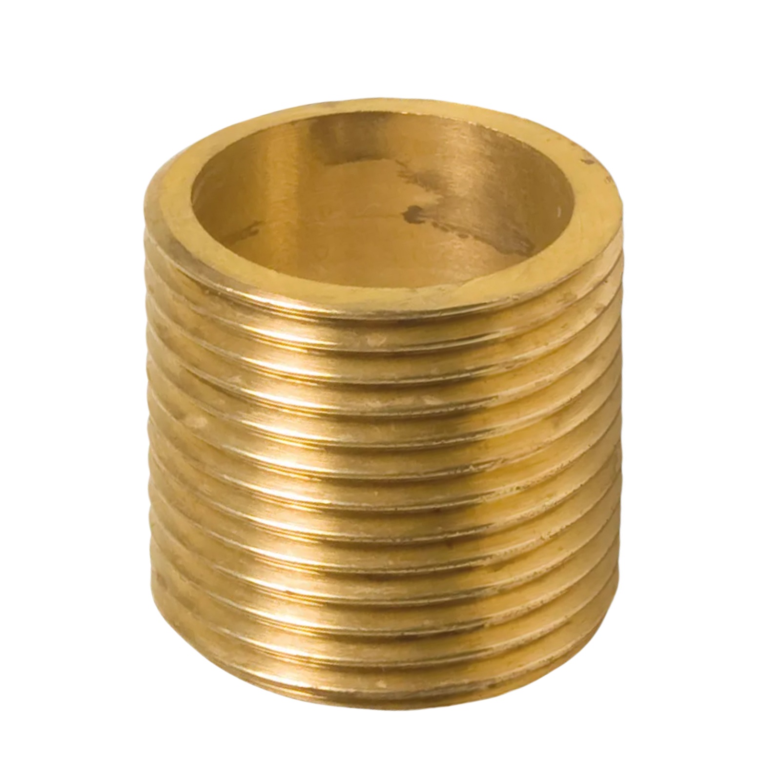 1/4" Gewindenippel Außengewinde AG Messing Fittings PN 40 bar - Länge: 20 mm