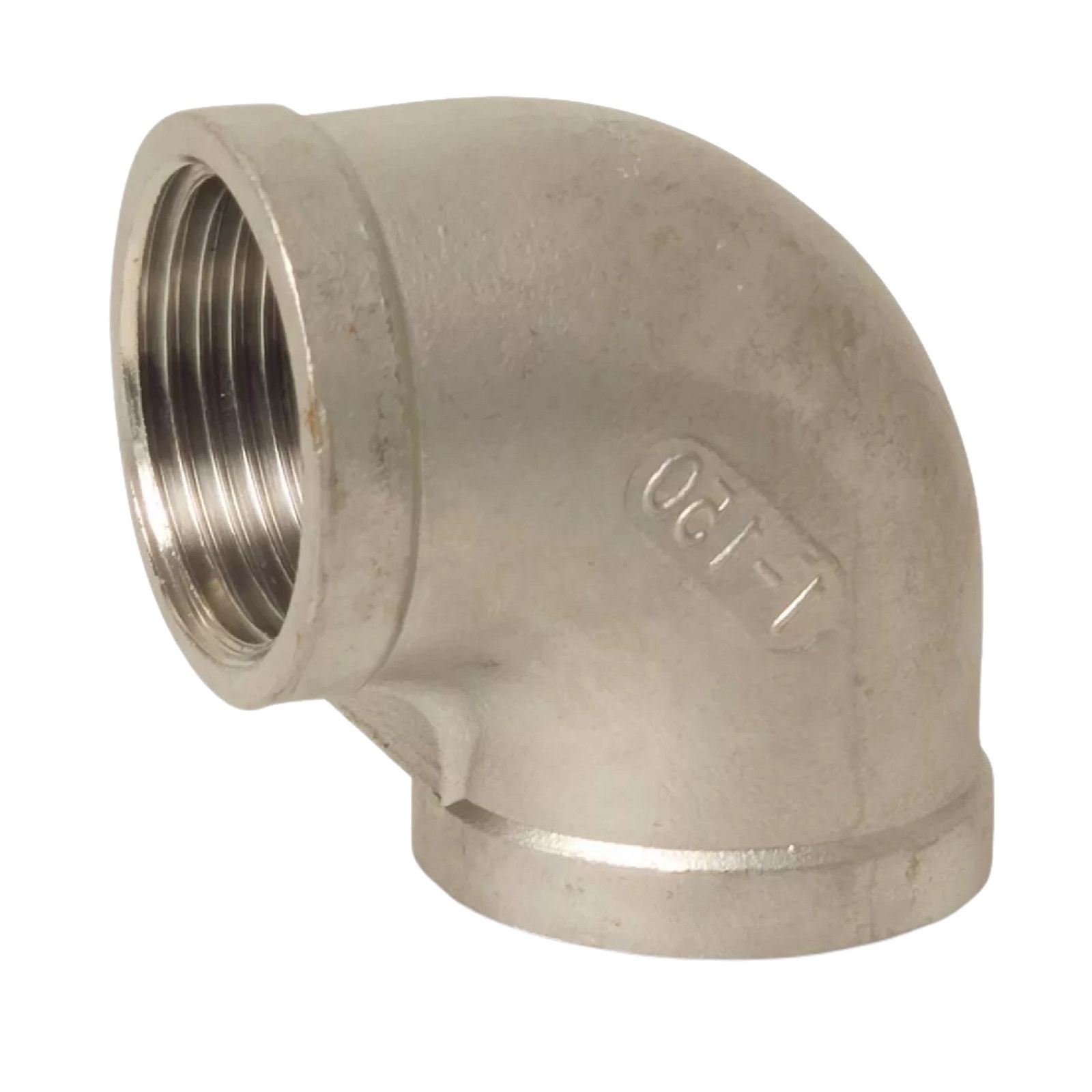 3" Edelstahl Fitting V4A AISI 316 Nr. 90 - Winkel 90° Innengewinde IG - PN 16 bar