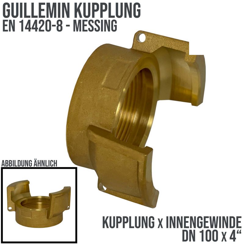 DN 100 Guillemin Kupplung BSPP Innengewinde IG 4" Messing - PN 16 bar