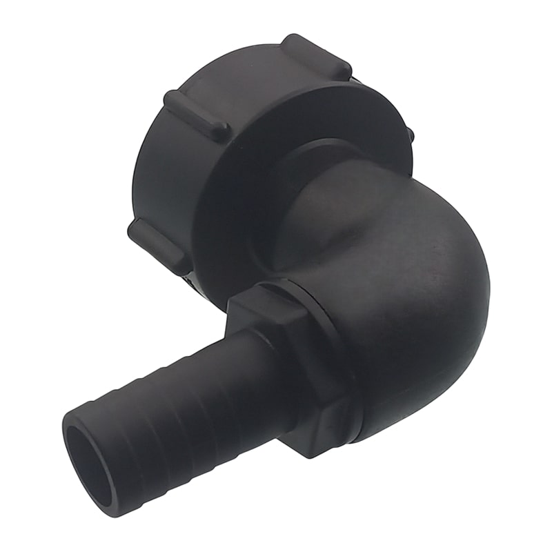 S60 x 6 IBC Winkel 90° Adapter Tülle Stutzen 25 mm 1" Container Fass Tank Zubehör PN 10 bar